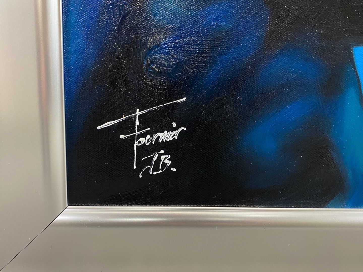 Large Oil Painting by the Artist Fournier titled Le Roi Lion