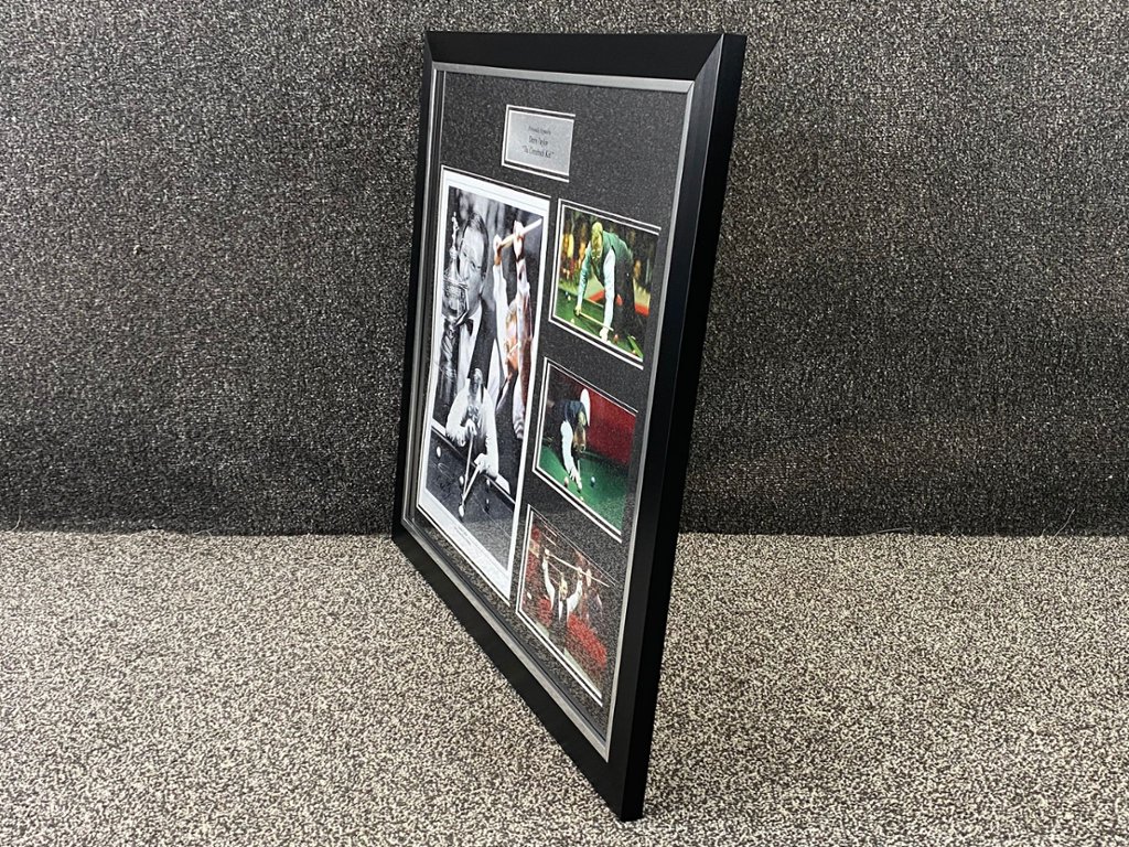 Dennis Taylor Signed Snooker Picture