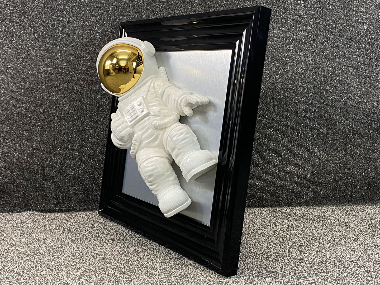 Black Framed 3D Picture of an Astronaut