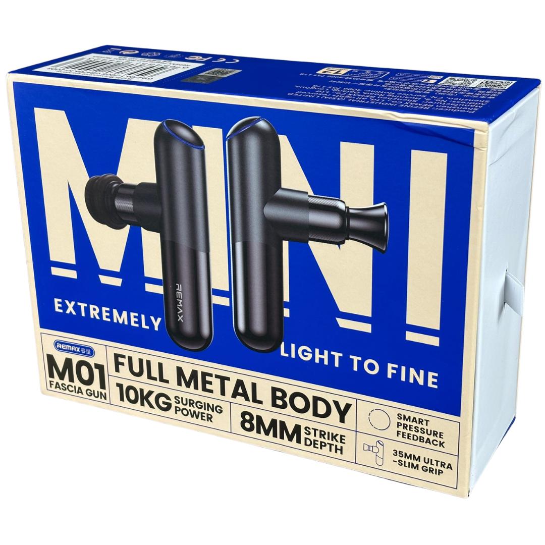 Massage Gun with Full Metal Body, 10KG Power & 6 Interchangeable Heads