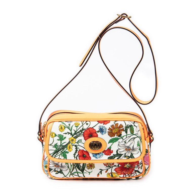 Gucci floral crossbody bag cheap